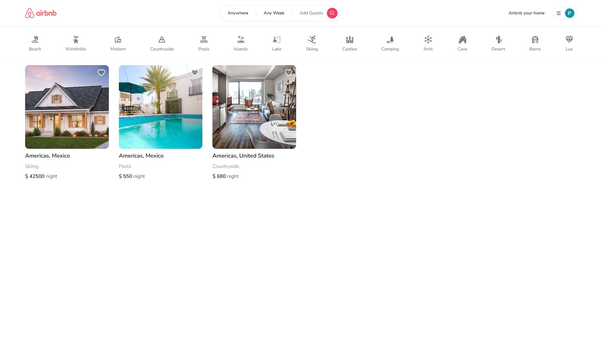 Airbnb Clone